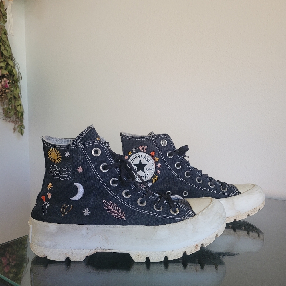 Black high top Converse